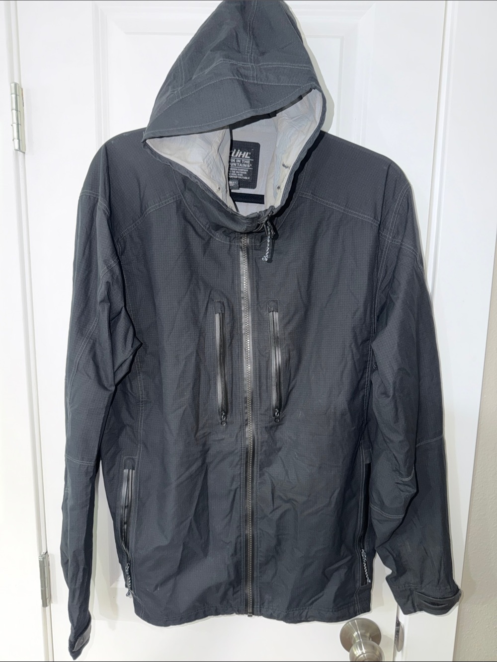 KUHL Jetstream Jacket, a lightweight, high-performance rain shell.